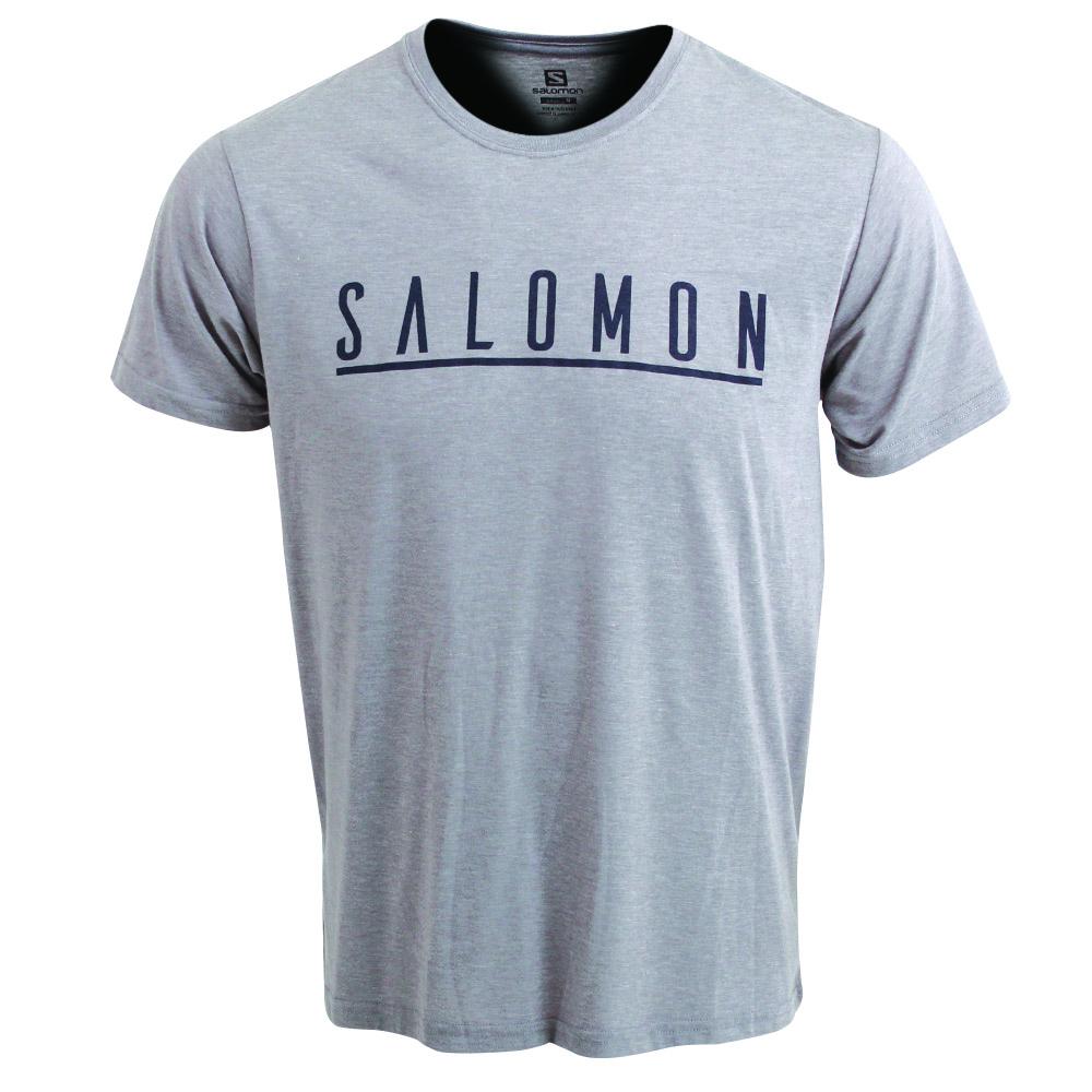 Salomon Israel UNDERSCORE SS M - Mens T shirts - Grey (ORKH-67305)